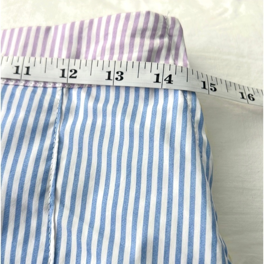Gianni Bini Blue and White Striped Skirt - Picture 4 of 9